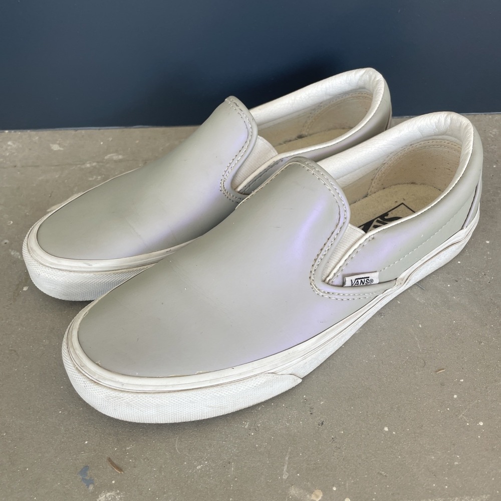 Vans Shoes Pearl Purple Iridescent Unisex W8.5 M7 Sneakers Classic Color Change - Picture 2 of 14